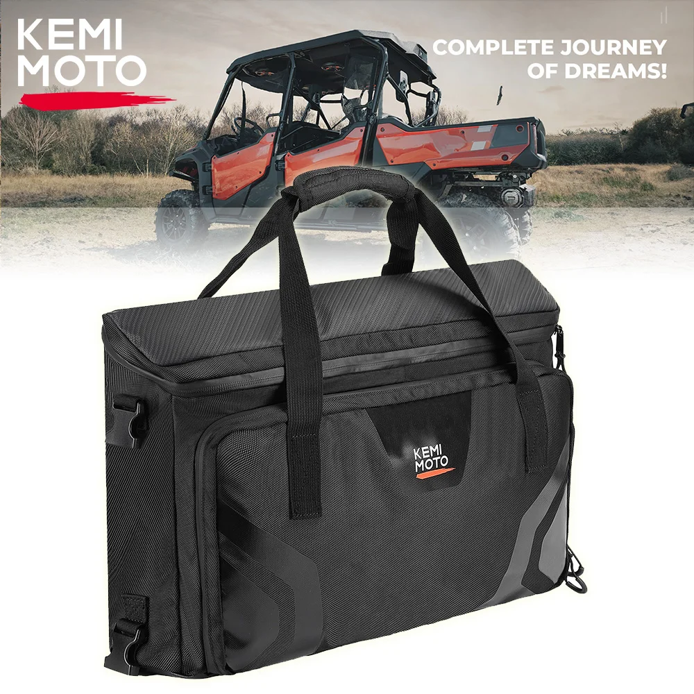 KEMIMOTO UTV 1680D Oxford Fabric Under Seat Storage Bag #0SL77-HL8-A00 Compatible with Honda Pioneer 1000-6 Deluxe Crew 2023