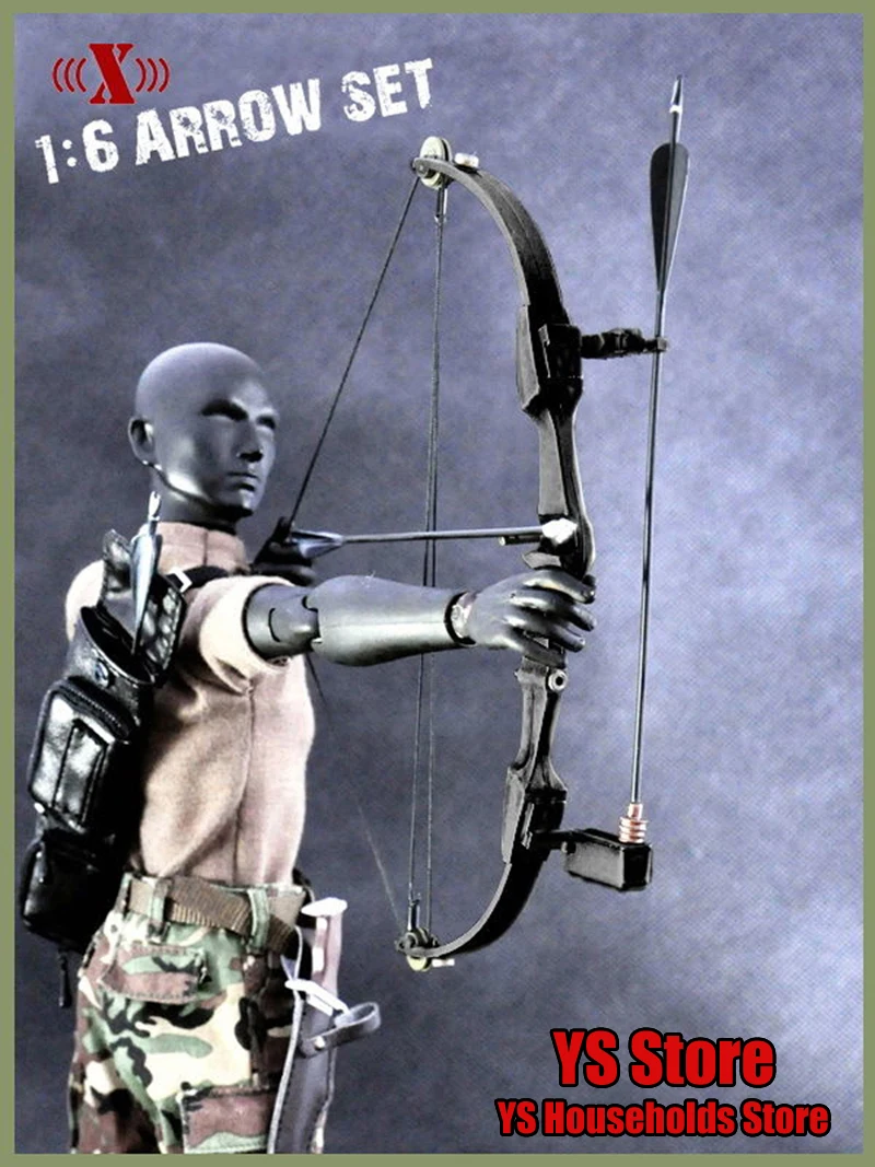 X-TOYS X006 1/6 Soldier Weapon Scene Ornament Black Arrow Set Simulation Model Toys For 12" Action Figure Diy Decoration