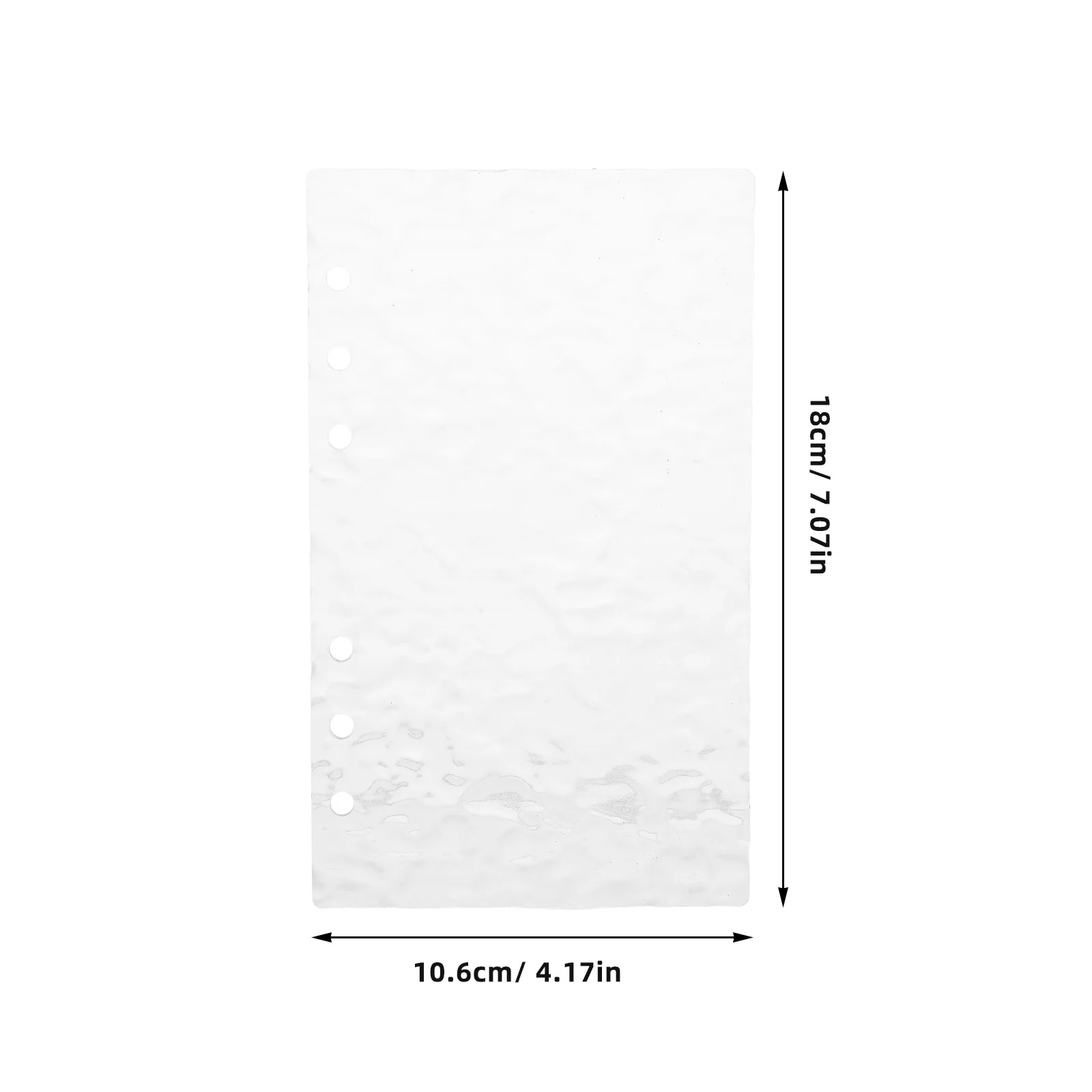 غطاء دفتر ملاحظات ذو أوراق فضفاضة من الأكريليك الشفاف مقاس A6 قابل لإعادة الملء، غطاء مخطط حلزوني ملزم للميزانية، منظم المكتب