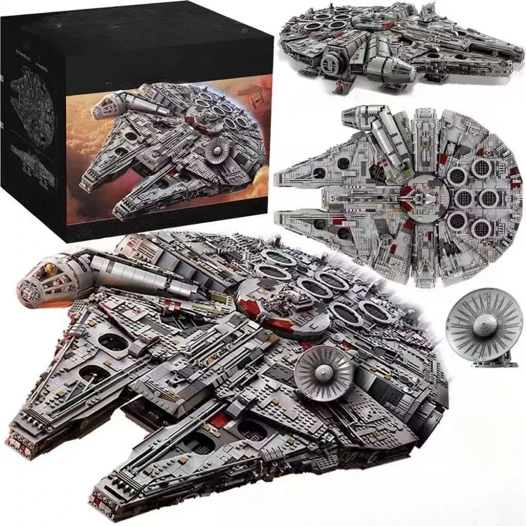 8445 PCS Compatible 75192 Falcon Ship Building Blocks Bricks Toys 05132 Millennium spacecraft Christmas Birthday Gifts