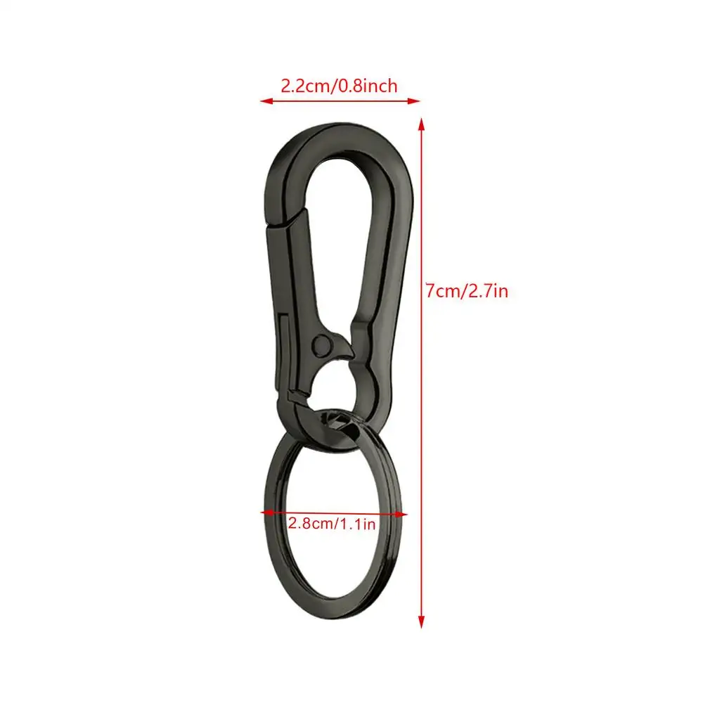 Auto Sleutelhanger Anti-verloren Zinklegering auto Sleutelhanger Met Sleutelhanger Kalebas Gesp Karabijnhaak Sleutelhanger Autosleutel Ring hangende Gesp - afbeelding 1