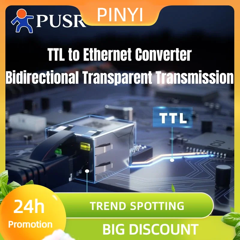 

Акция (цена за 3-х шт.) Pusr Ttl Uart Ethernet-модуль Easy Config Nxp Cortex-m7 Modbus Rtu To Tcp Usr-k7