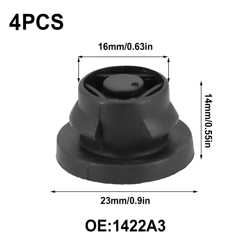 1/3/4pcs Air Filter Box Black Rubber Grommet Insertion Eyelet Elements For 1.6 HDI Diesel 1422A3 1422.A3 ENGINE COVER