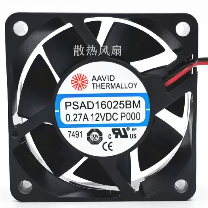 Вентилятор охлаждения HJY AAVID PSAD16025BM 60X60X25мм THERMALLOY DC12V 0.27A 2Pin *ll