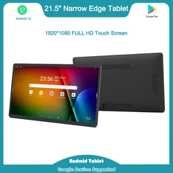 Narrow Edge FHD 21.5 Inch Large Memory Android 12 Tablet With Big Touch Screen Monitor Wall-Mounted Display VESA RJ45 HDMI