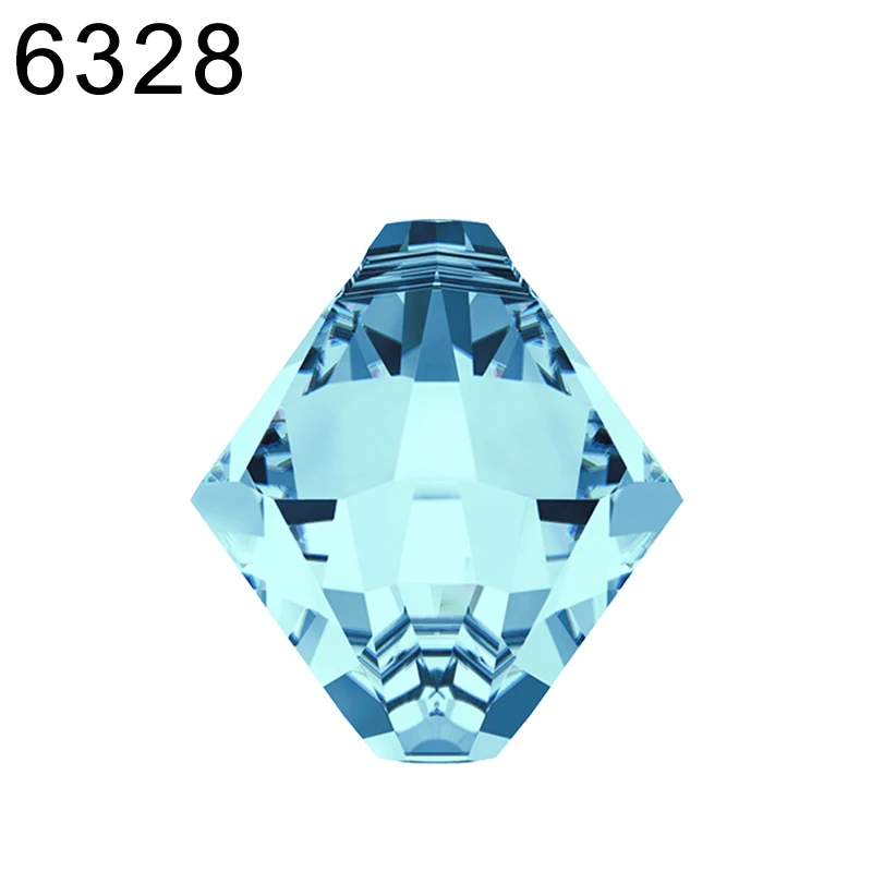 (6 piece) 6328 XILION Bi-Cone Pendant Loose Beads Rhinestone for DIY Jewelry Making Genuine Crystals from Austria