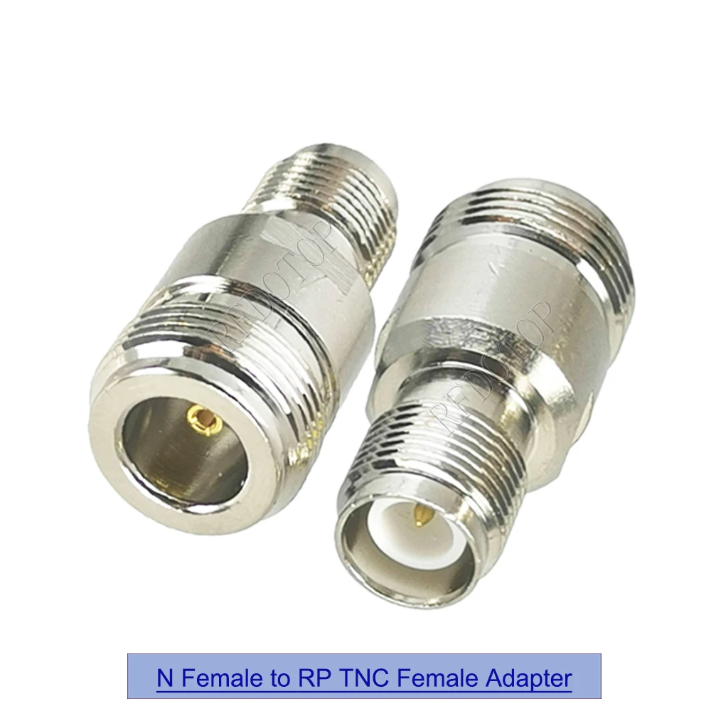 1Pcs N Female Jack to RP TNC Female Straight Connector RF Adapter Converter Coaxial High Quanlity 50ohm RFDOTOP