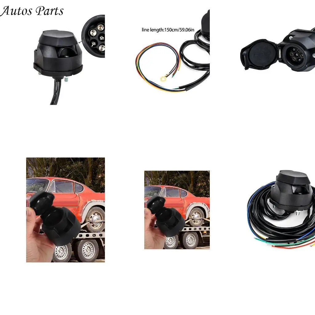 

57BA Легкий 7 -контактный прицепный адаптер легкой прицепа для удобной переносимости хранения