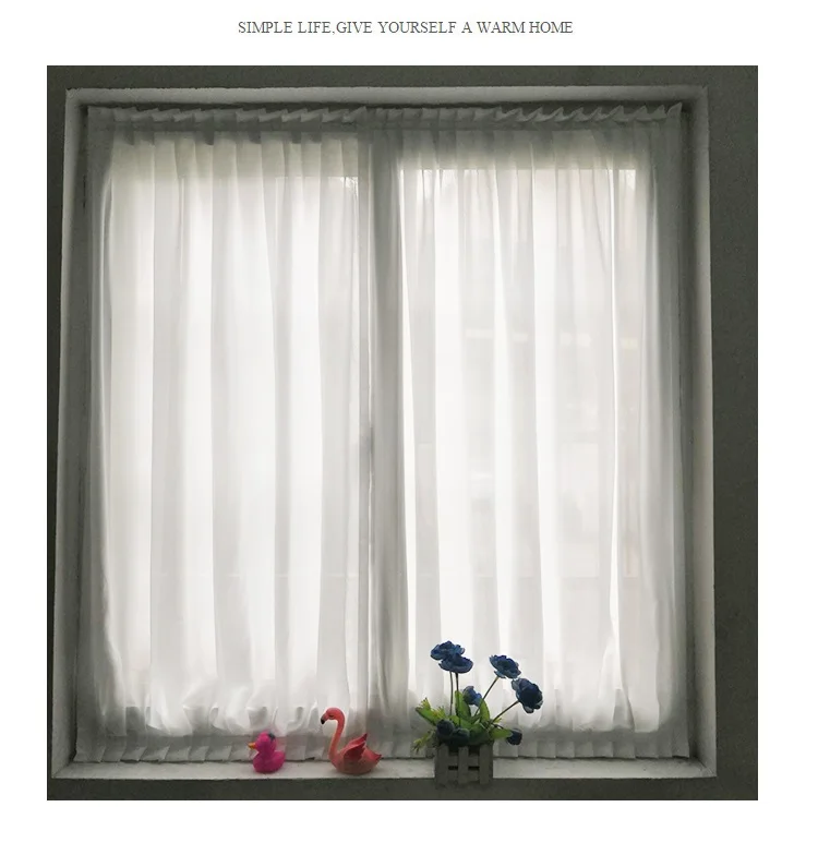 No-Drill Adhesive Top & Bottom Magic Curtain for Bay Window-Tension Screen,Glass Door Curtain,Room Divider-Easy Install,Remove
