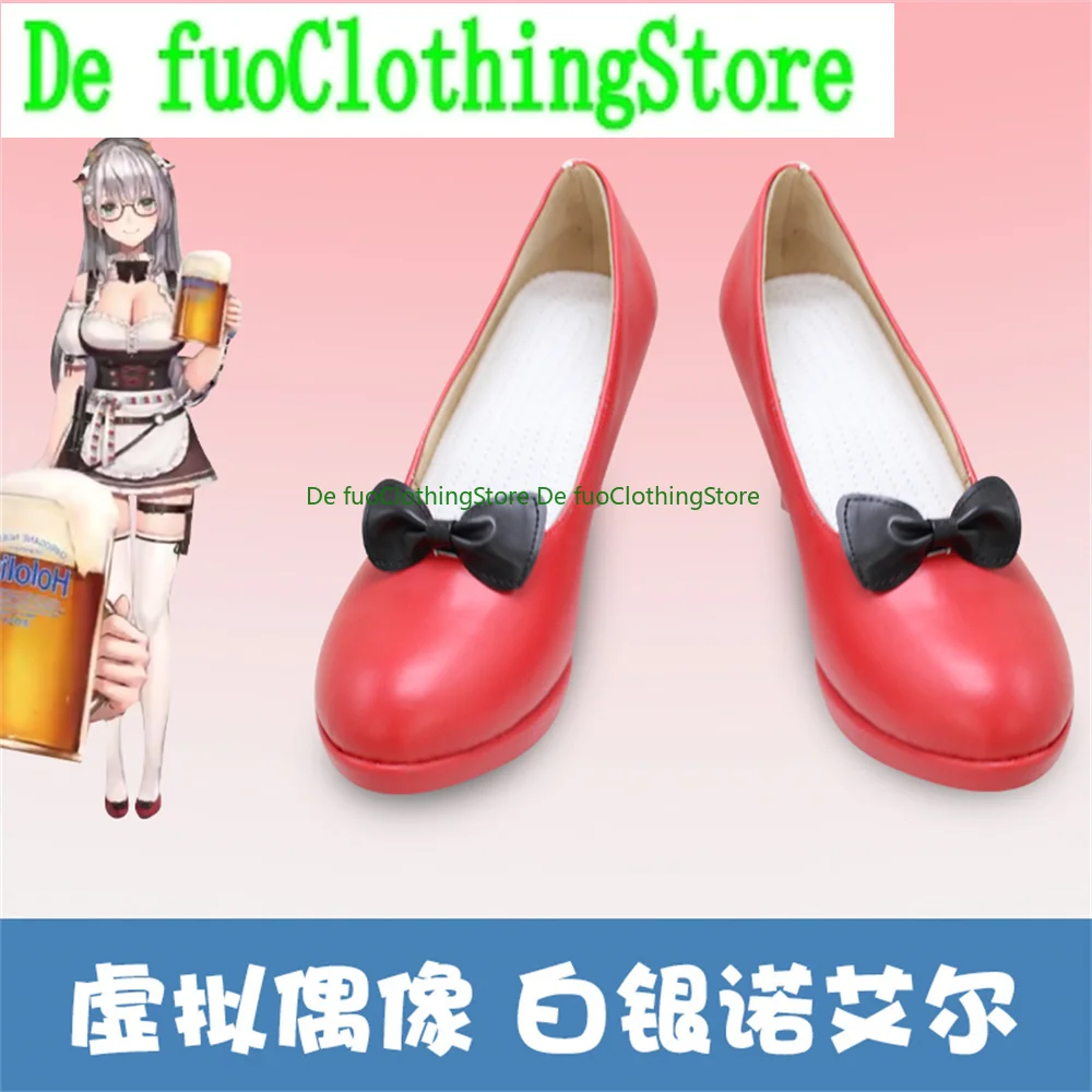 Virtual hololive Shirogane Noel Cosplay Shoes Boots Game Anime Halloween Christmas DefuoClothing Shoes Store