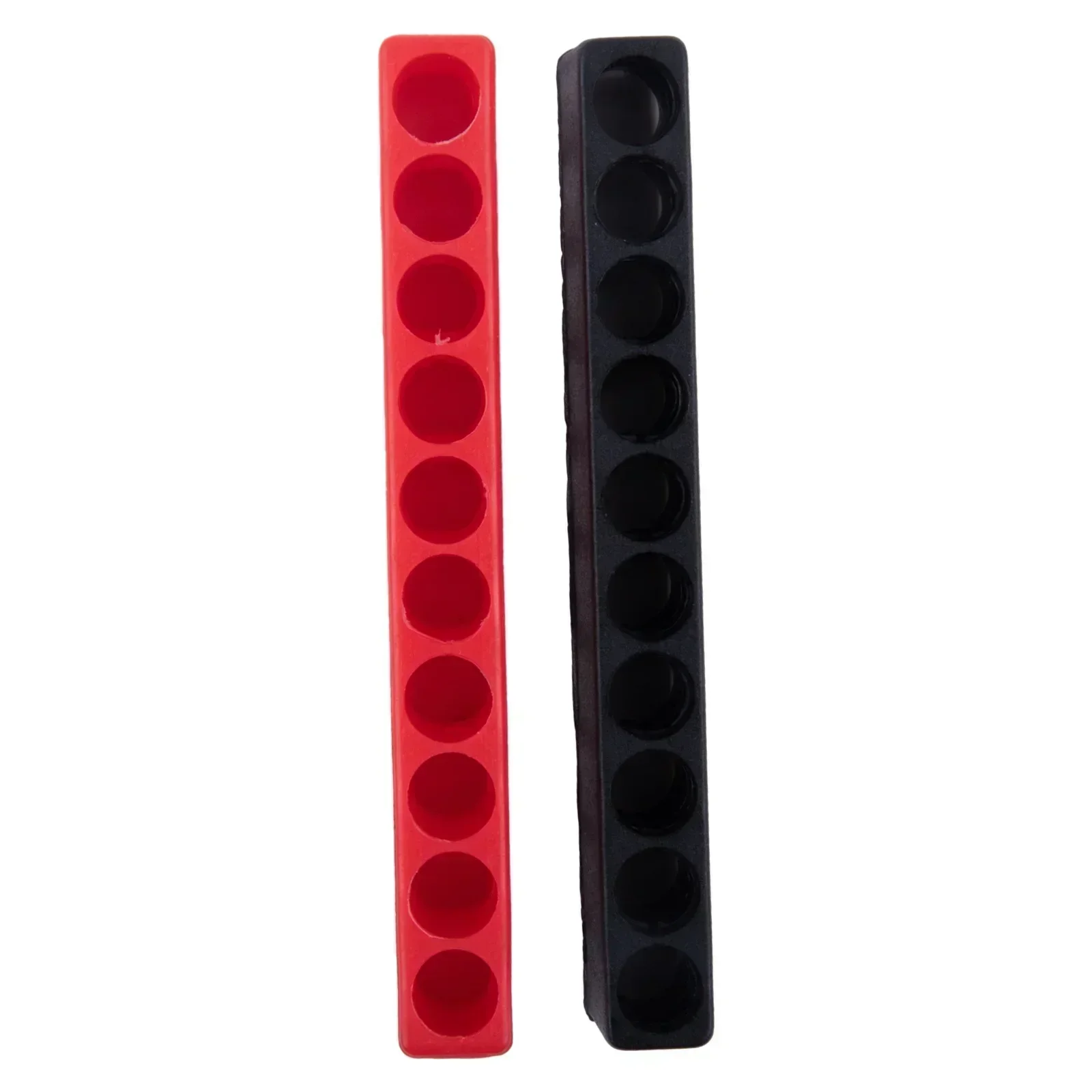 4pcs 10 Holes Screwdriver Bit Holder Storage Soft Rubber Organizer 1/4 Inch Hex Screwdriver Drill Bit Stand Case Power Tool