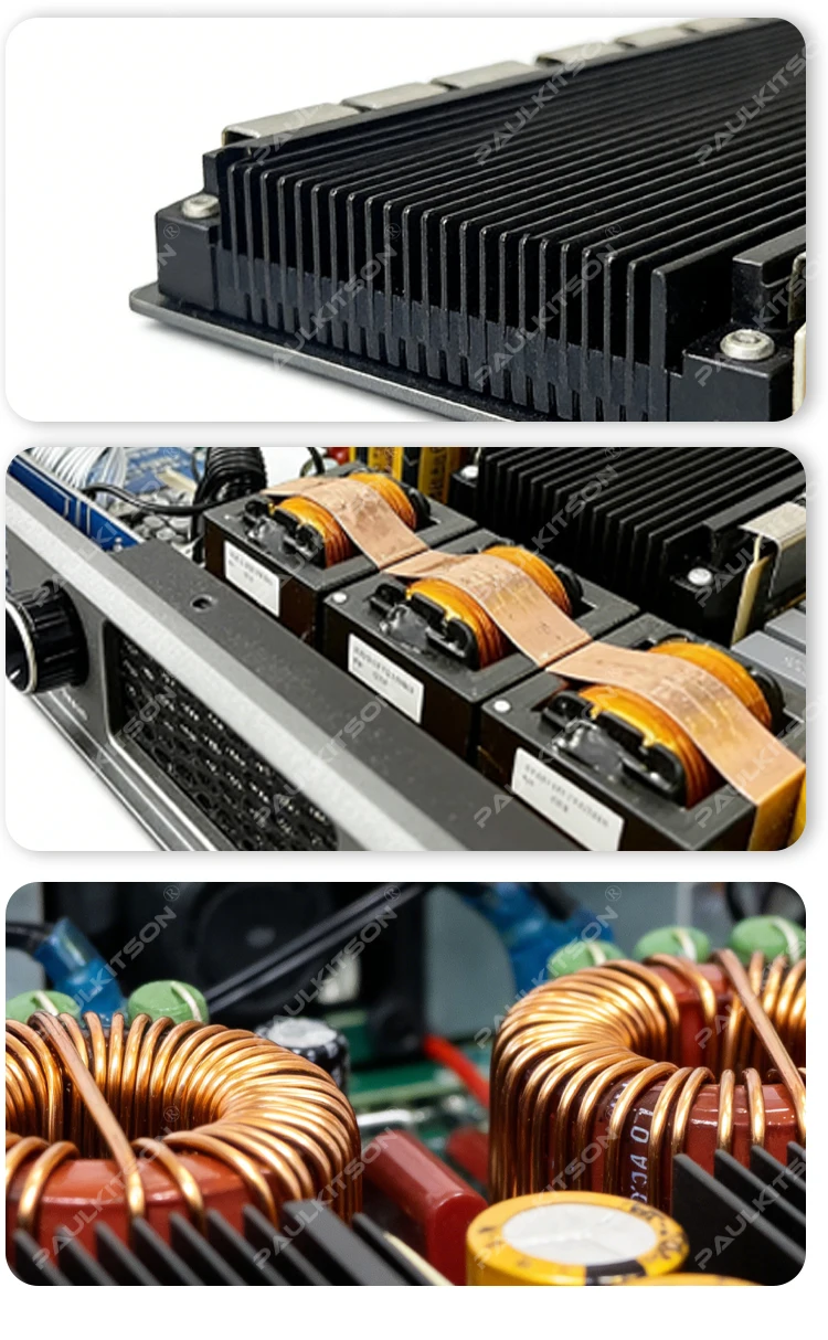 Paulkitson TF425 4-Kanal SIC-Leistungsverstärker mit eingebautem DSP FIR Professioneller Digitalverstärker für Bühnen-Line-Arrays & Subwoofer – Detail 11