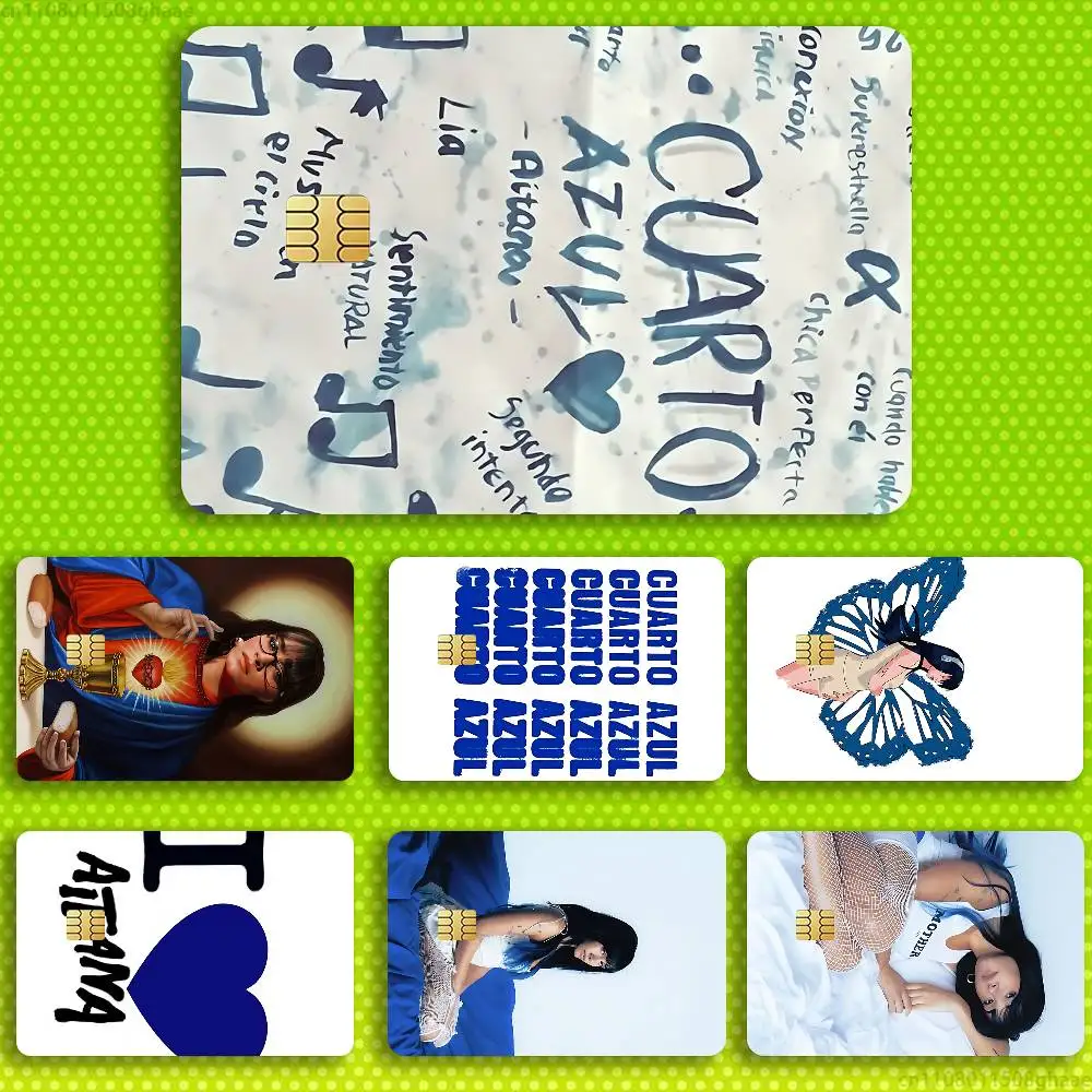 

A-Aitana Cuarto azul Credit Card HD Stickers Game Card Decal Card Matte Film Skin Small Chip Waterproof Sticker