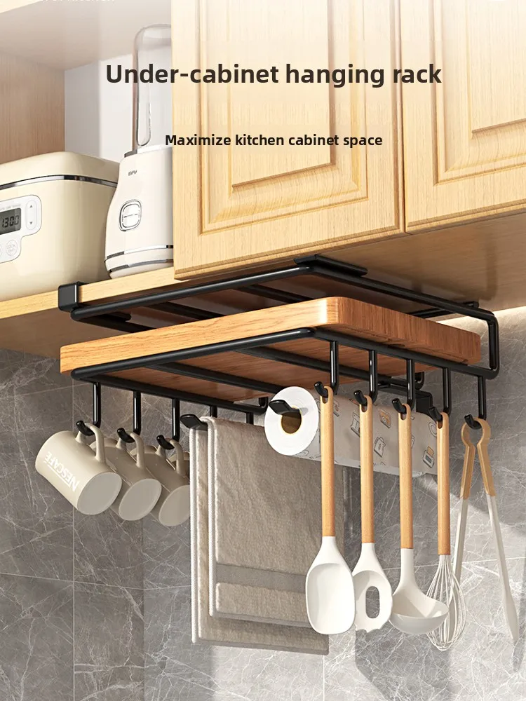 

Кухонное хранилище Ra, подвесной держатель для бумажных полотенец «Эльф», подставка для разделочной доски, органайзер из нержавеющей стали, органайзер для сверления не требуется