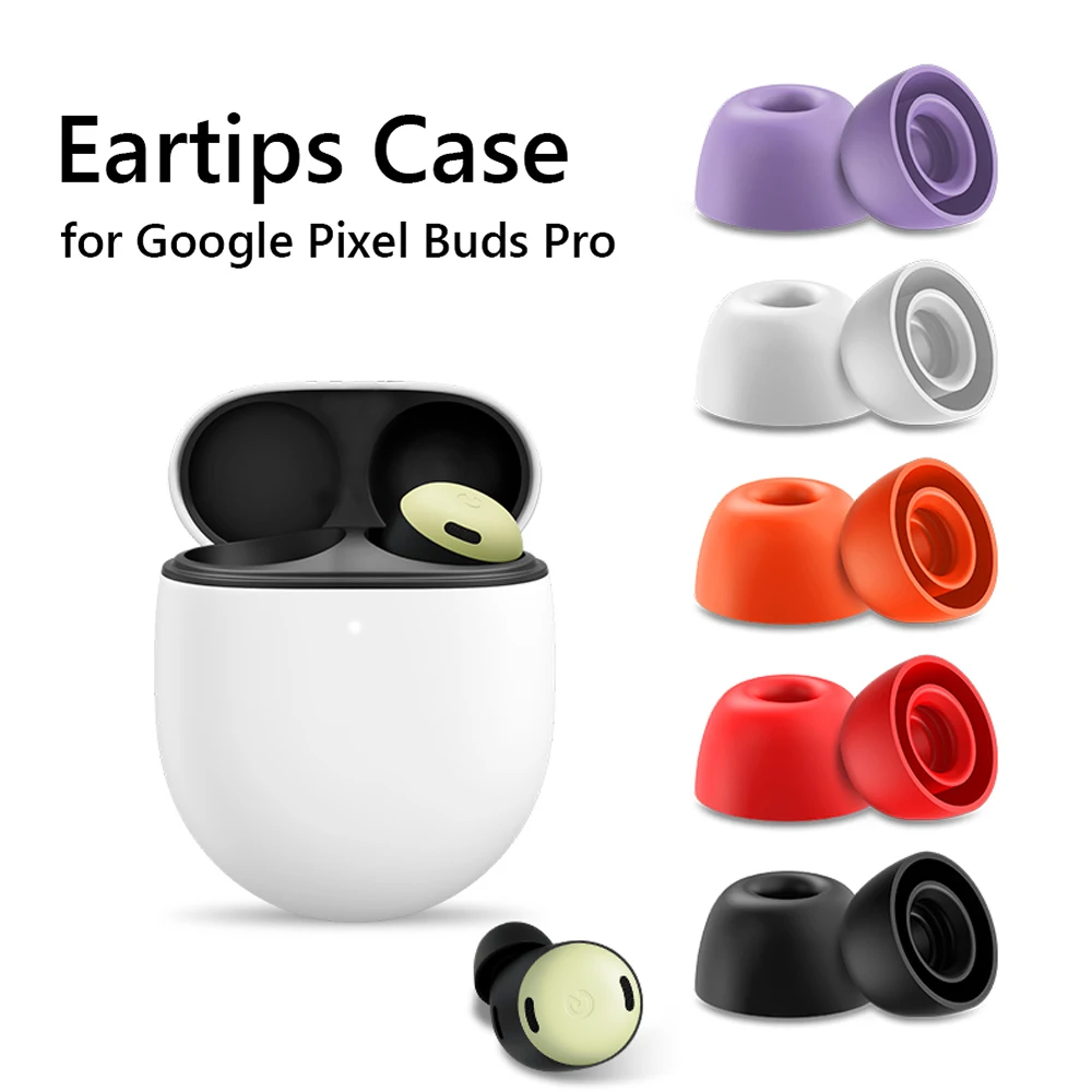 

5 Pairs Earbuds Case Anti Slip Silicone Earpads Case Protective Replacement Earplug for Google Pixel Buds Pro