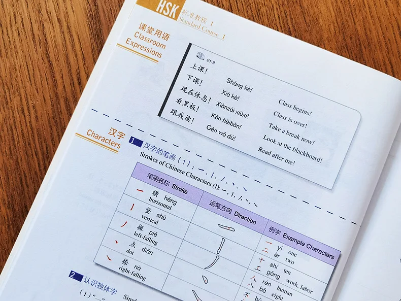 (9 livros) Curso padrão HSK nível 1–3 – Livros didáticos para estudantes, livros de trabalho e livros do professor