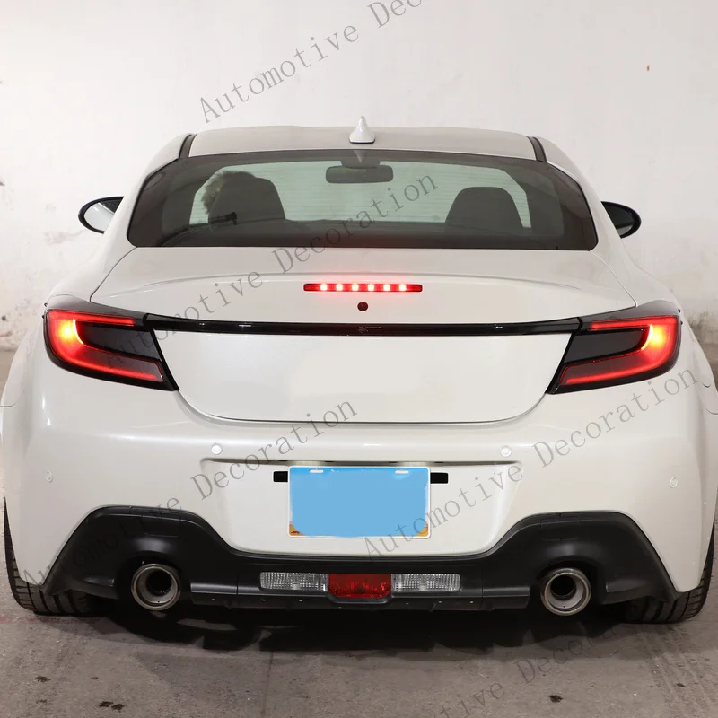 Z+ Matte Black Car Rear Lights Tail Light Film Stickers Decal For Subaru BRZ 2022