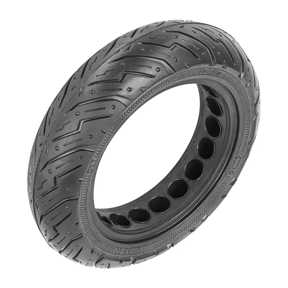 For Segway Ninebot Max G30 10x2.5 Honeycomb Solid Tire Hollow Electric Scooter Explosion-Proof Tubeless Tire Front/Rear Tyre