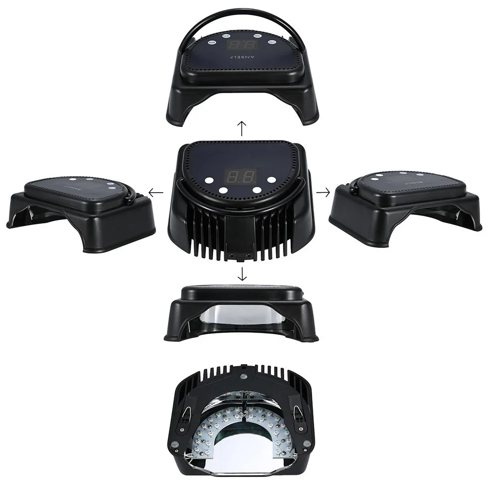 Forniture per unghie Lampada LED UV solare a luce lunare da 60 W per manicure e pedicure