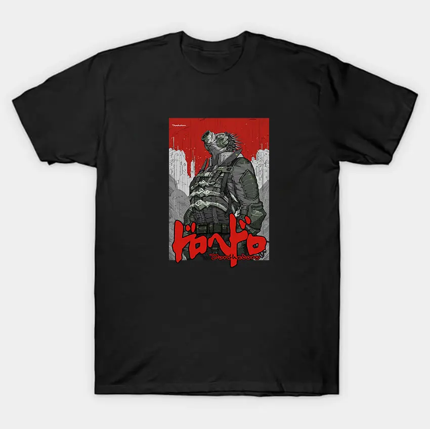 

Dorohedoro Kaiman Q hayashida demon death crazy horror devil monster manga anime t shirt 100% cotton printed plus size cloting