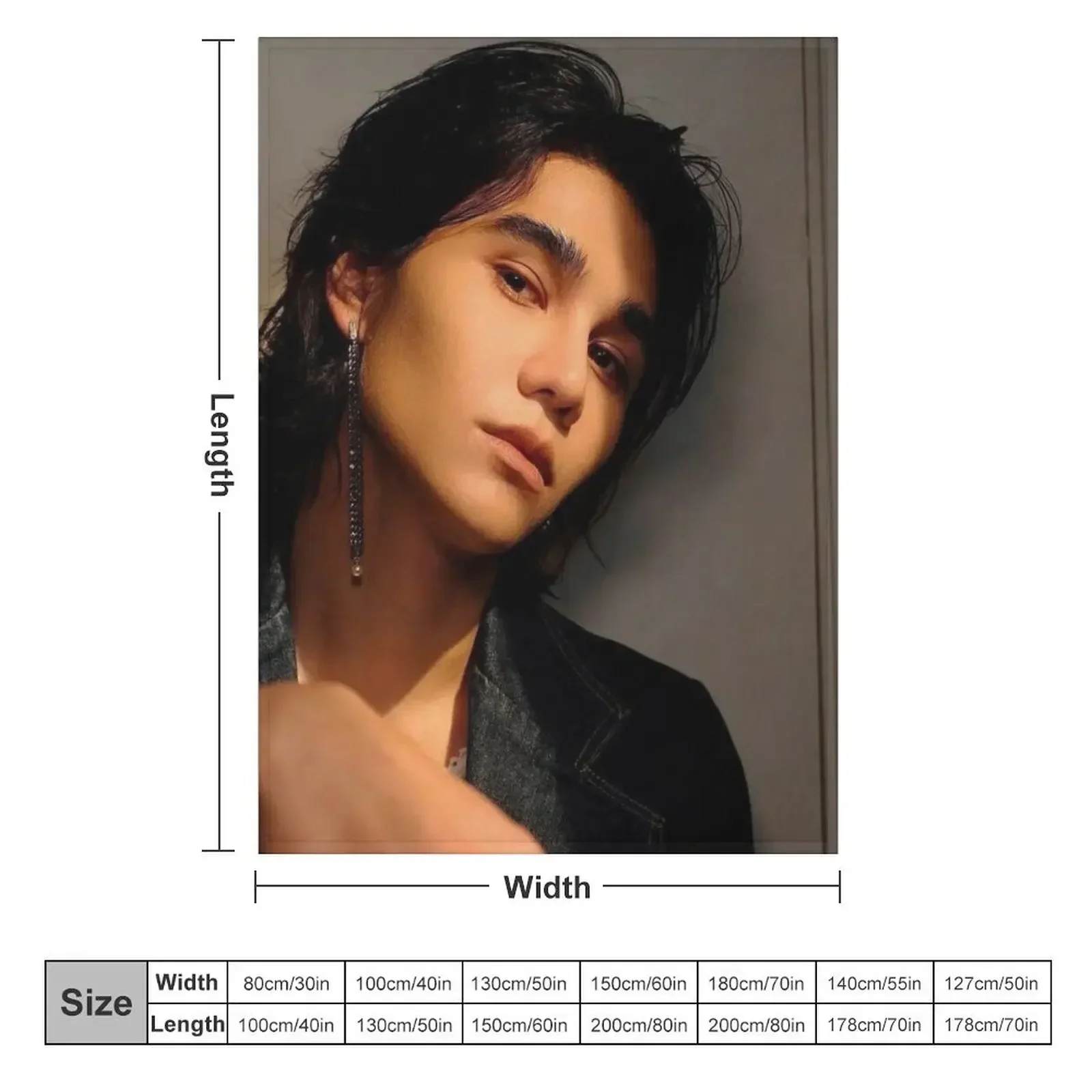 Wuju bakery Sexy Black And White Jeff Satur Saturdayss favourite boy BL SERIES star actor thai asian cutie pie Throw Blanket