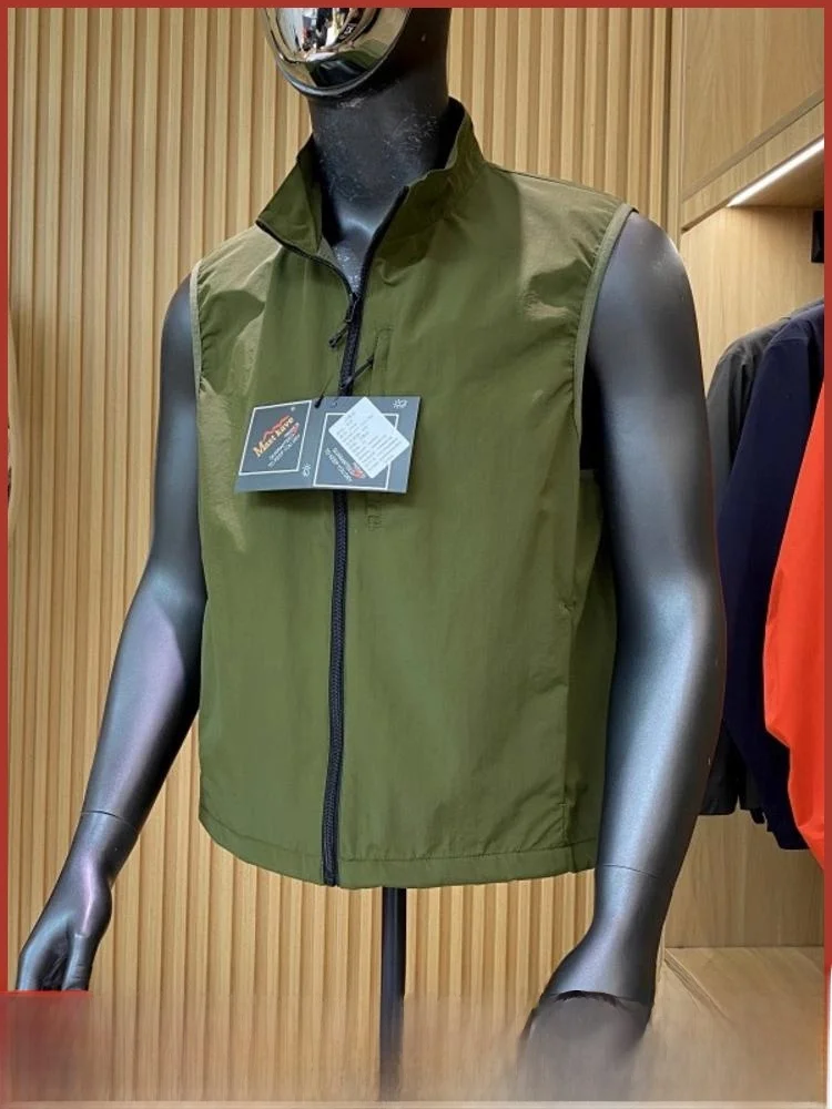 

Уличный мужской повседневный жилет для скалолазания, легкий, ветрозащитный, дышащий, меня, осенний сезон, украшение на молнии, нейлоновое волокно