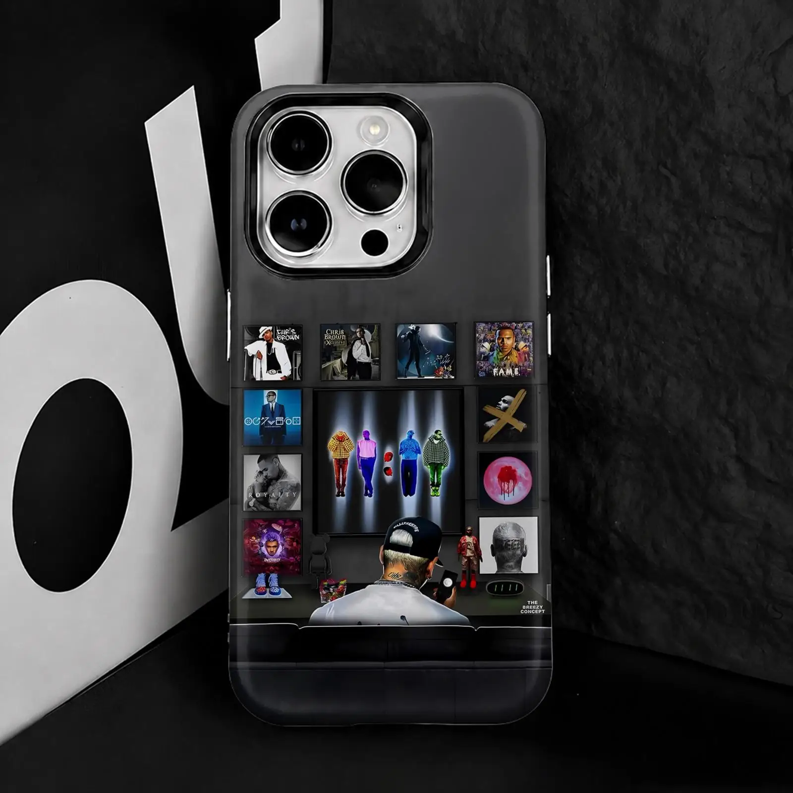Imagen 5: Funda para Teléfono Rap C-Chris B-Brown para iPhone 17 16 15 14 13 12 11 Pro Max Air, 2 en 1, Doble Capa, Antigolpes, Protectora