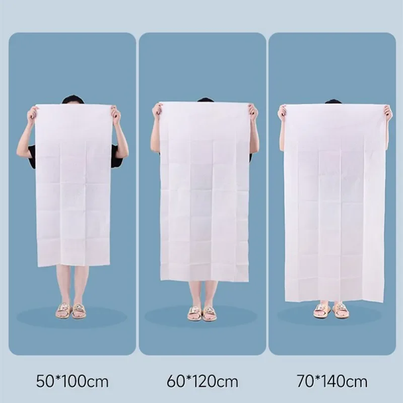 1Pcs/3Pcs/5Pcs Thickened Disposable Bath Towel Super Absorbent Cotton Fabric Cleasing Towel Hotel Supplies Beach Towel