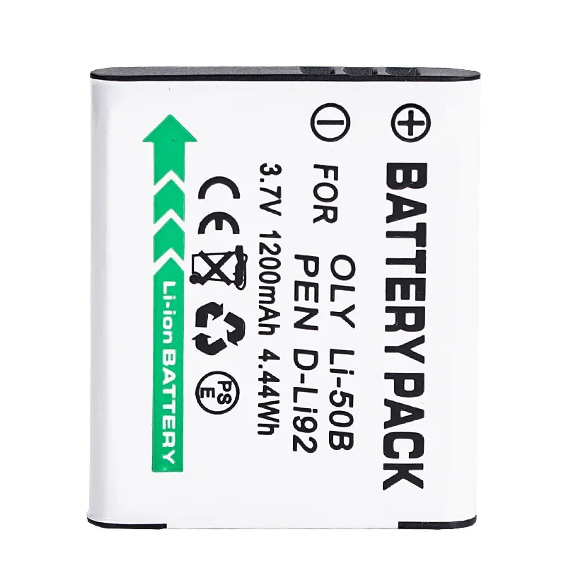 LI-50B Bateria do aparatu 3,7 V 1200 mAh Akumulator do aparatu Olympus LI 50B LI50B do aparatów Pentax D-LI92 XZ-1 SP-800UZ SZ-30MR — zdjęcie produktu 5