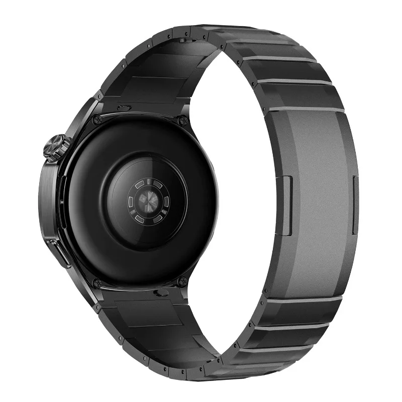 Self Release Slide Stainless Steel Curved Watch Strap for Huawei GT3 GT4 GT5 GT6 for Samsung Galaxy Watch Replacement Metal Band
