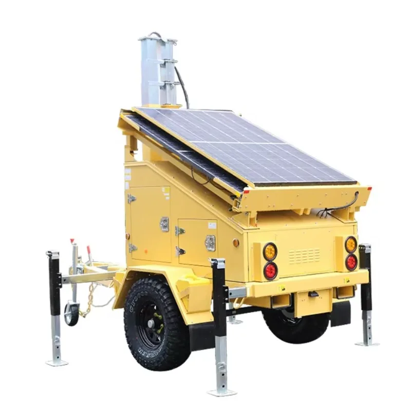 Solar generator 10kw mobile solar trailer solar monitoring trailer