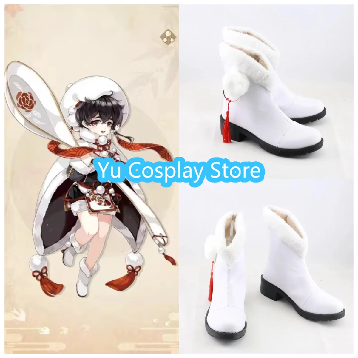 

Обувь для косплея Tangyuan: ботинки персонажей китайских аниме-игр для сценических выступлений и кавайных вечеринок