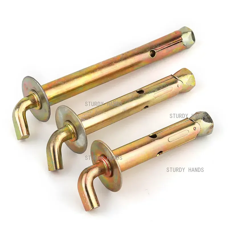 

4Pcs Heavy Duty Wall Bolts Expansion Screw Anchor Hook Water Heater Concrete Jointer Anchor Point Tile Carpenter Tools M10