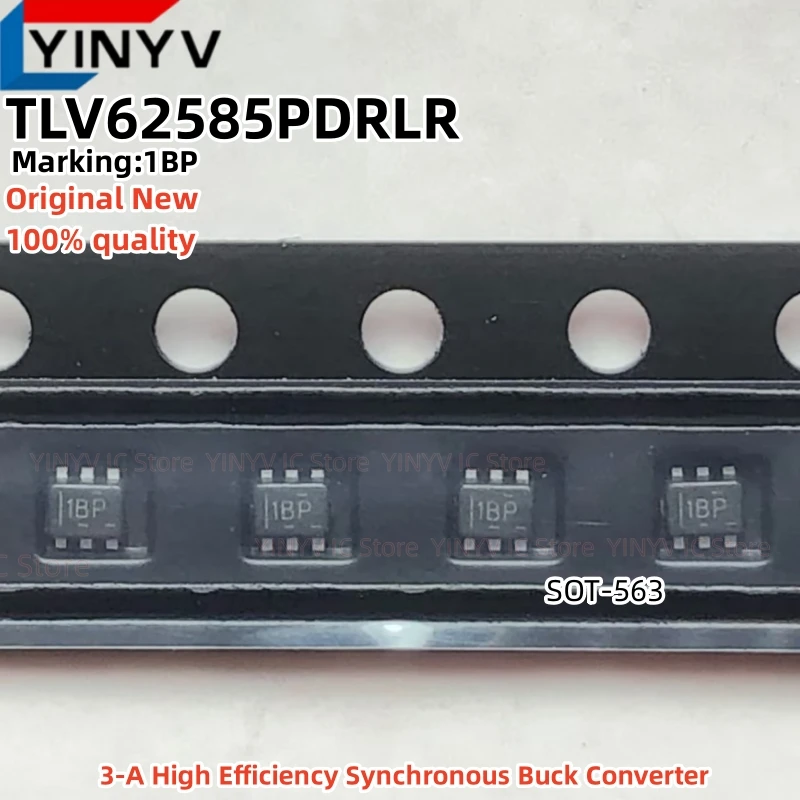 20Pcs TLV62585PDRLR 1BP TLV62585DRLR 1BQ SOT-563 TLV62585P TLV62585 3-A High Efficiency Synchronous Buck Converter  100% New