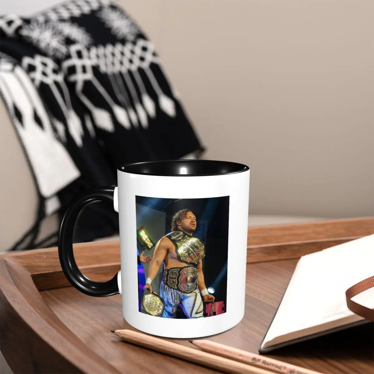 Kenny Omega Kenny The Champ Mug Funny Ceramic Coffee Cups Tea Mugs Milk Cup Drinkware Gifts for Woman Man