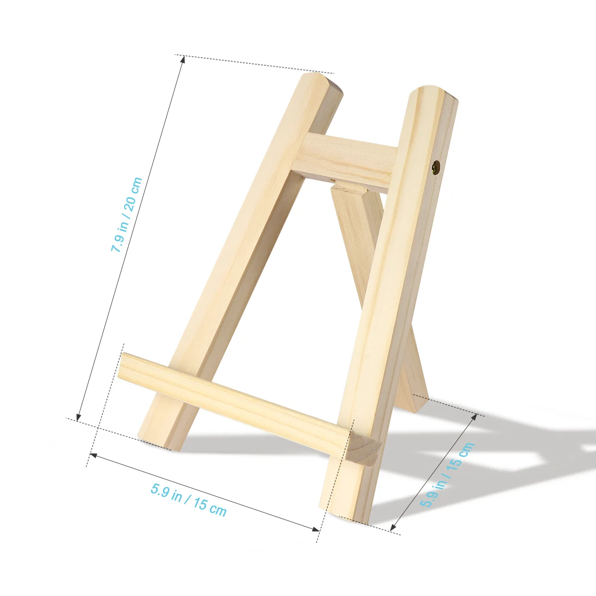Advertising Frame Photo Tabletop Wood Display Wedding Elegant Easel A-Frame Bamboo Bracket