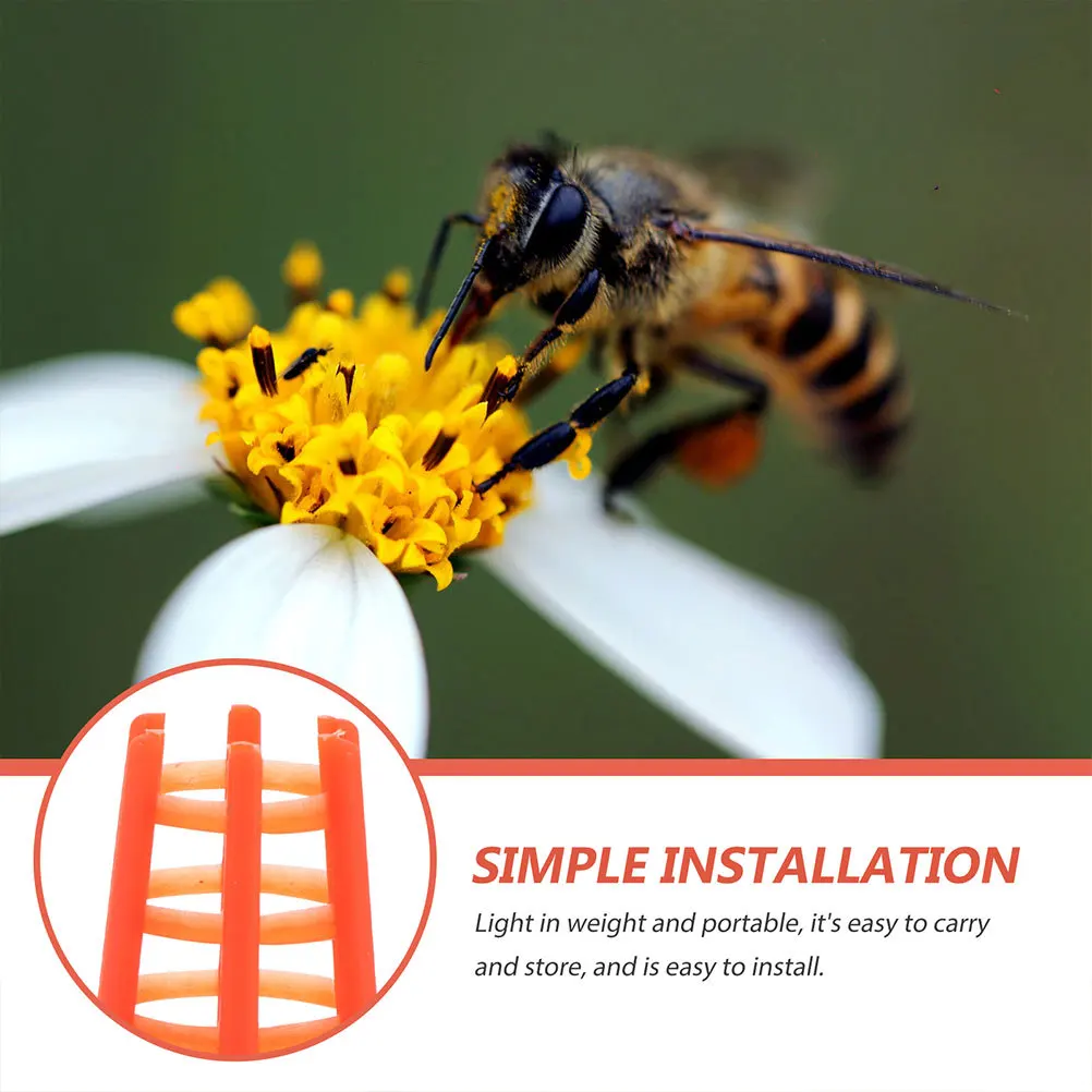 

60Pcs Bee Queen Rearing Cages Strong Plastic Cell Protector Anti-Bite Isolation Cage Beekeeping Accessories for Hive