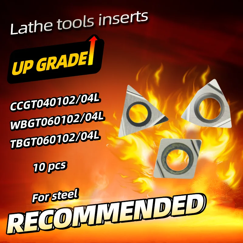 torneamento cnc insere lamina para aco ferramentas aborrecida acabamento de pequenos furos tbgt060102l wbgt060102l ccgt040104l 10 pcs 01