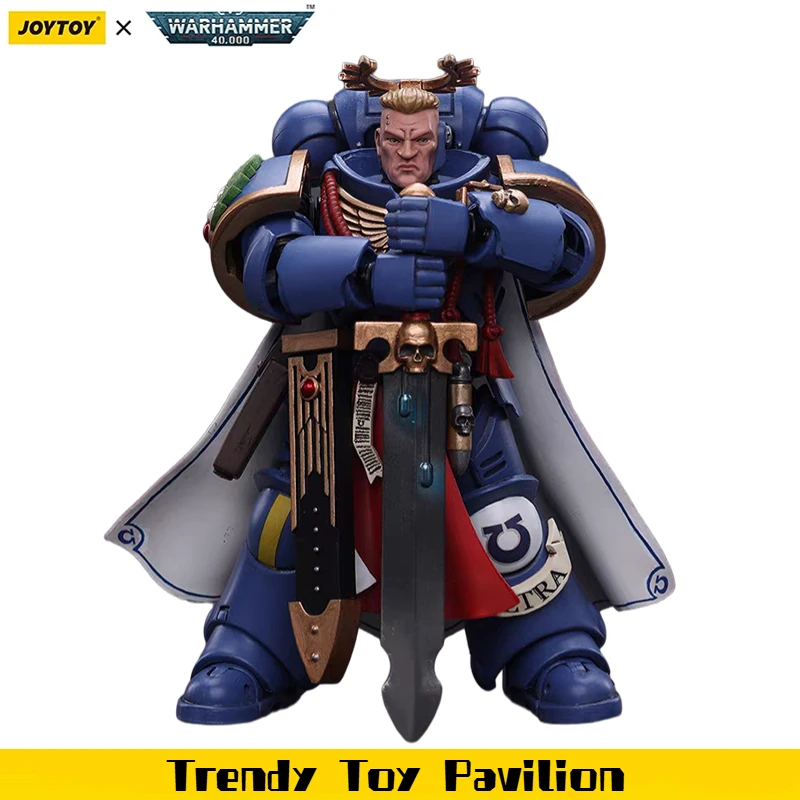 

【JOYTOY】Warhammer 40K Ultramarines Primaris Captain with Power Sword and Plasma Pistol 1/18 Action Figure Collection