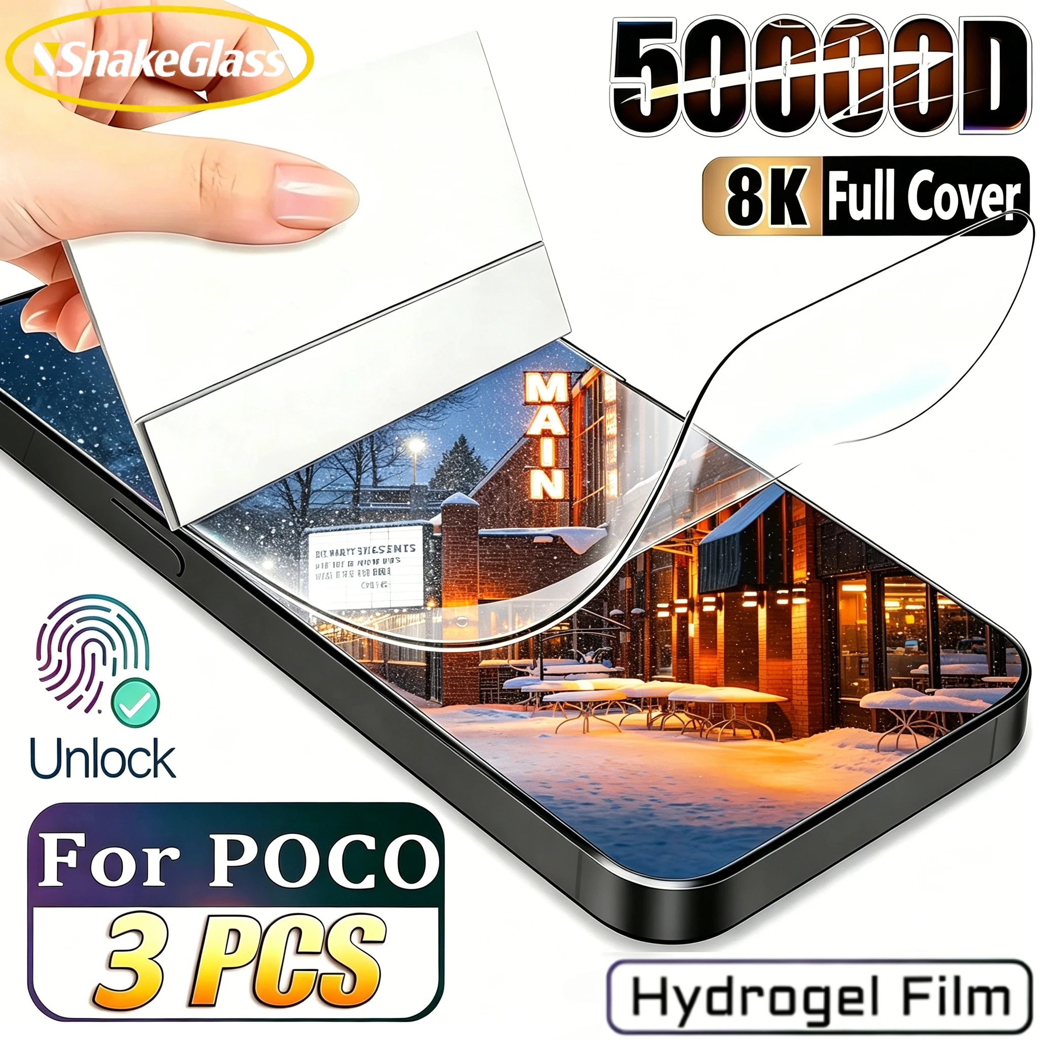 Hydrogel-Folie für Xiaomi Poco F8 Ultra X8 Pro Max Poco M8 Pro C85 Displayschutzfolie Vollständige Abdeckung Kratzfest HD Schutzfolien
