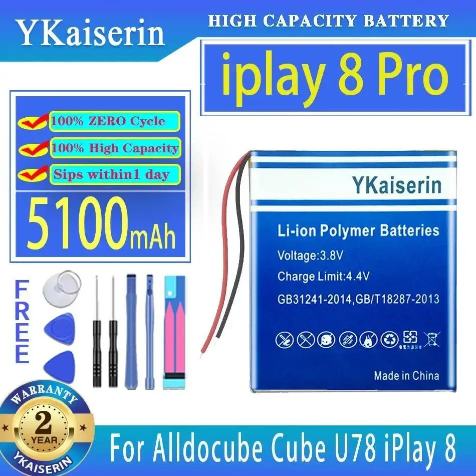 

Laptop Battery Safe For Alldocube Cube U78 Iplay 8 Pro Iplay8 Tablet PC 5100Mah Environmentally Friendly