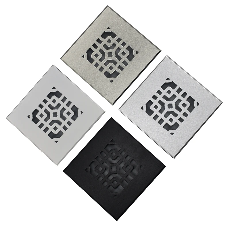 Square Furniture Vent Grille, Ventilation Mesh for Cabinet Wardrobe Shoe Cabinet, Built-in Fridge Oven Tatami Cooling Grille