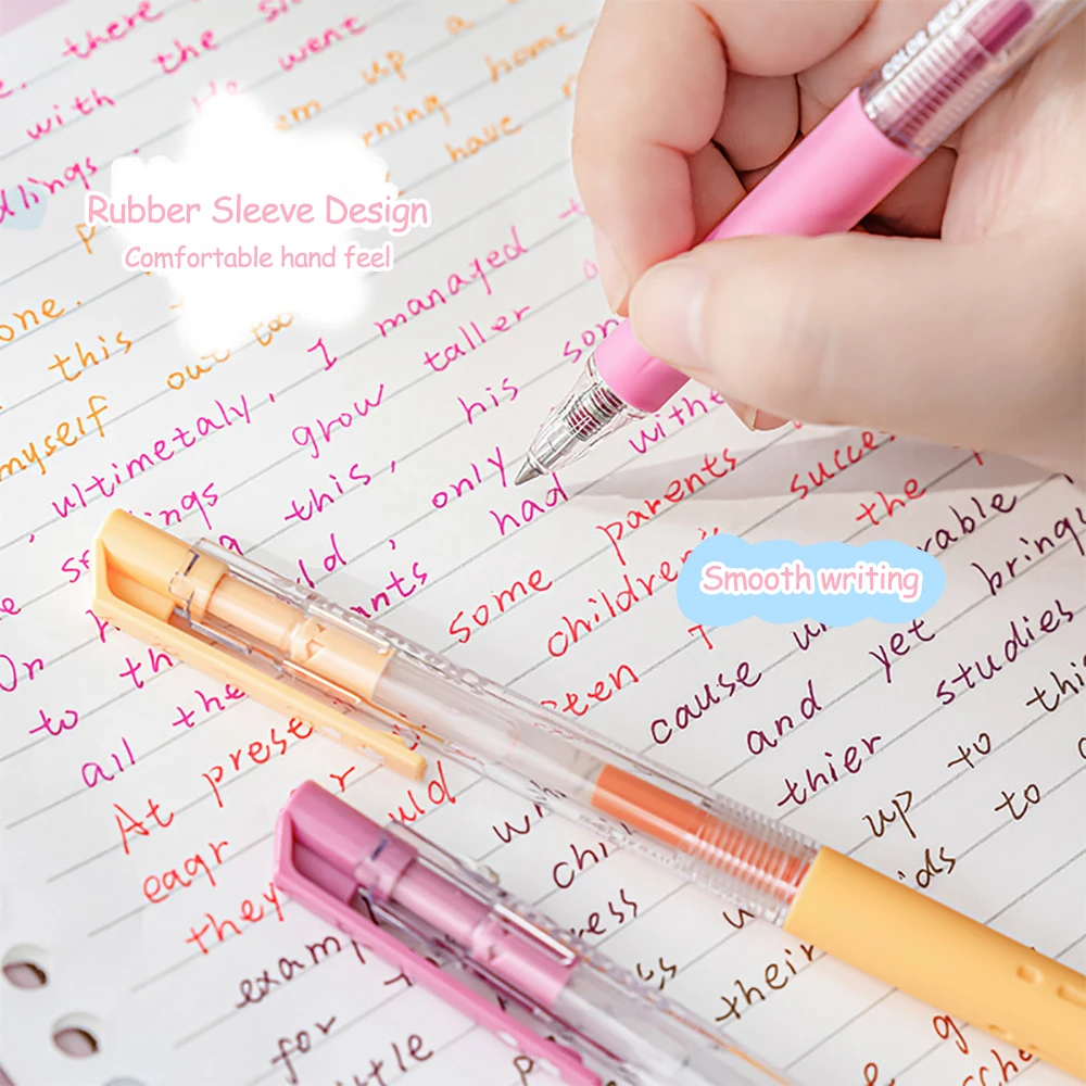 Creative Color Neutral Pen Set Multi Color 0.5mm Smooth Writing School Student Art Drawing Pen for Diary Scrapbooking Stationery