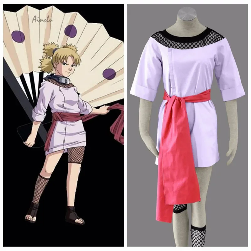 Ainclu Free Shipping Anime Product Top Selling Anime Cosplay Temari Costume Halloween