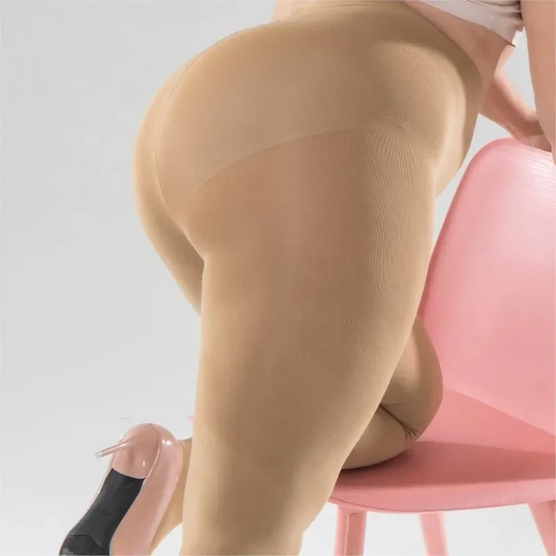 120D Women Plus Size High Stretch Thick Pantyhose Spring Autumn Sexy Nylon Tights Large Size Stockings Pantyhose Anti Hook