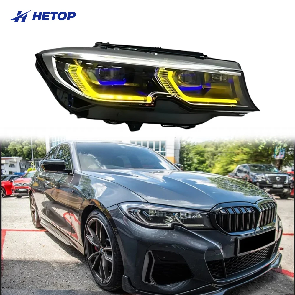 

Фары HETOP 3-й серии для BMW G20 G28 2019-2022 с двойным цветом дневных ходовых огней (желтый/белый DRL)