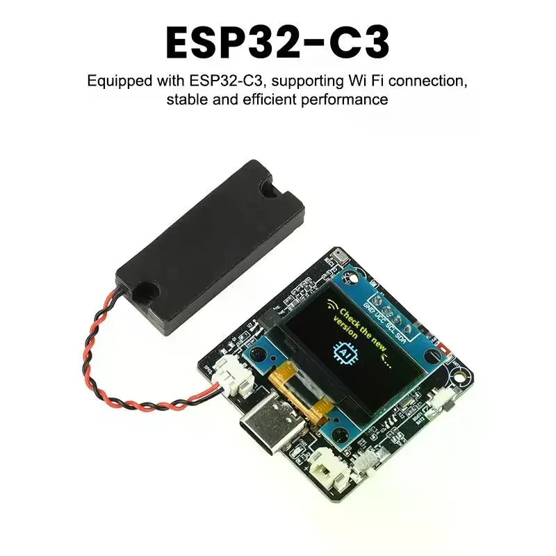 

SP32-C3 Макетная плата AI Диалог Голосовой модуль Модуль голосового датчика AI с экраном 0,96 дюйма для Deepseek/Xiaozhi