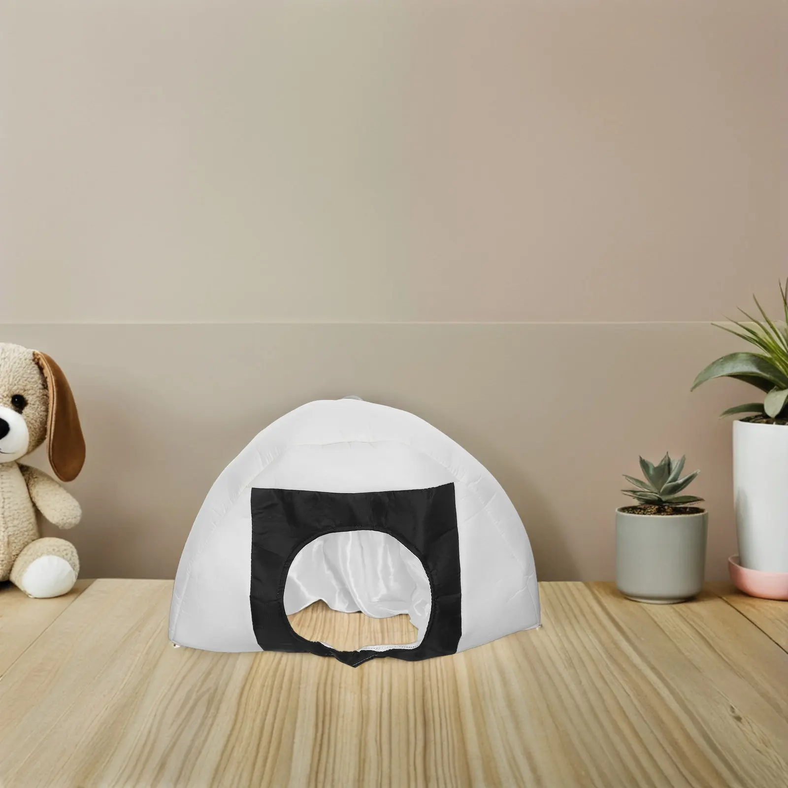 

Triangle Headgear Sushi Rice Ball Cap Warm Winter Halloween Easter Christmas Cosplay Hat for Kids Adults Plump 3D PP Cotton