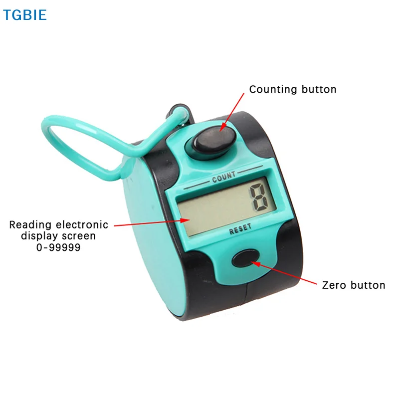 

[TL]【TL】Tally Counter Hand Held Knit Row Clickers 5 Digit Number Handheld Manual LCD Electronic Sports Counting Tool