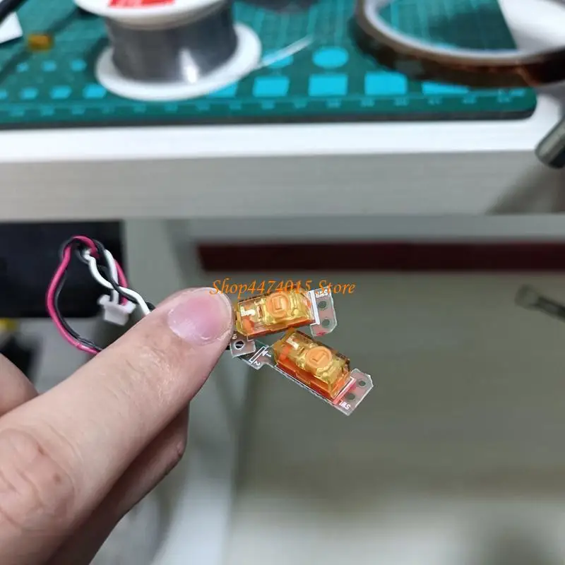 K1AA TTCダストプルーフゴールドマウスマイクロスイッチ30Mライフタイムゴールドアロイコンタクト3pin 3フィートマイクロスイッチセット2パックのマイクロスイッチセット